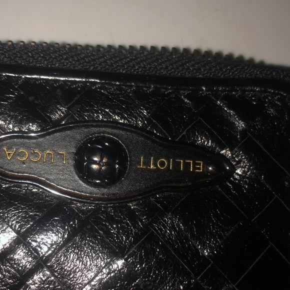 Elliott Lucca black Wigan genuine leather wallet / mobile & card case - Picture 3 of 8